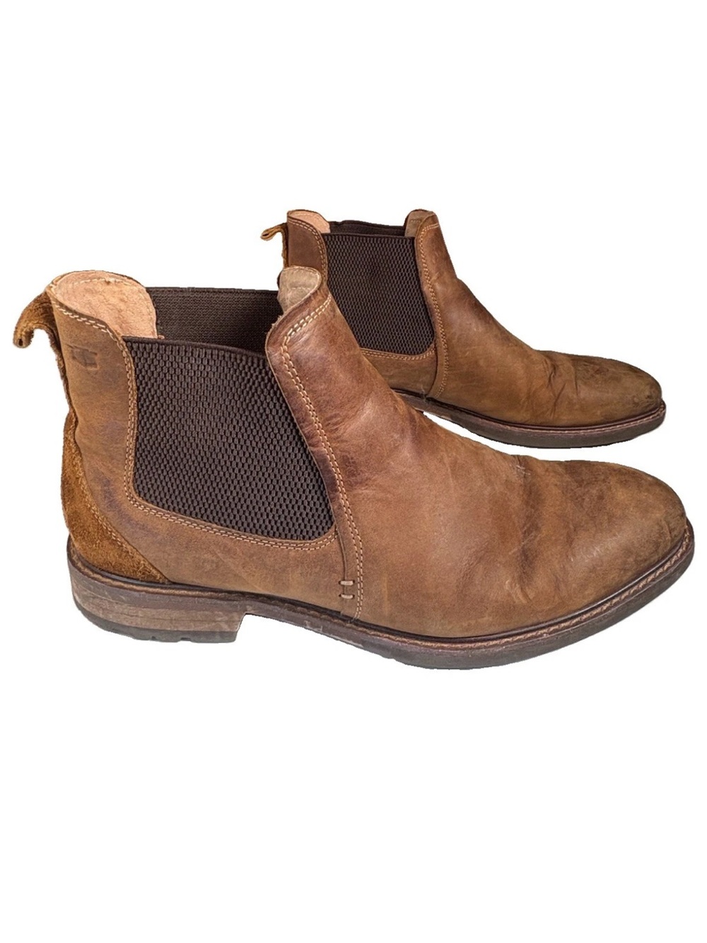Florsheim Chalet Chelsea Boots Mens 10M Brown Leather Gore Slip On 11964-215
